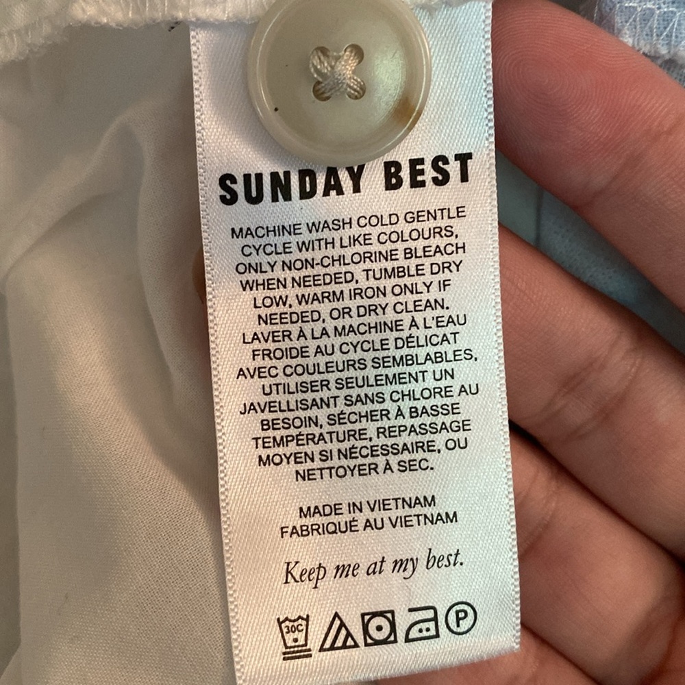 Sunday Best (Aritzia) Mica Skirt in Glimmer/White Size 4 - Picture 10 of 13